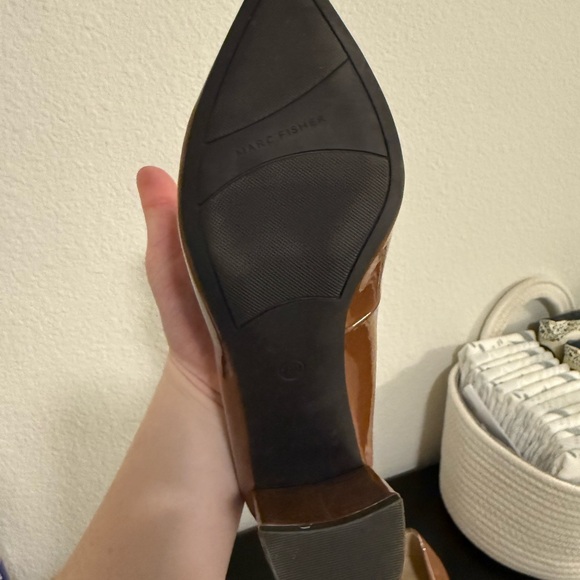 Marc Fisher Tan Patent Leather Heels - Picture 3 of 3